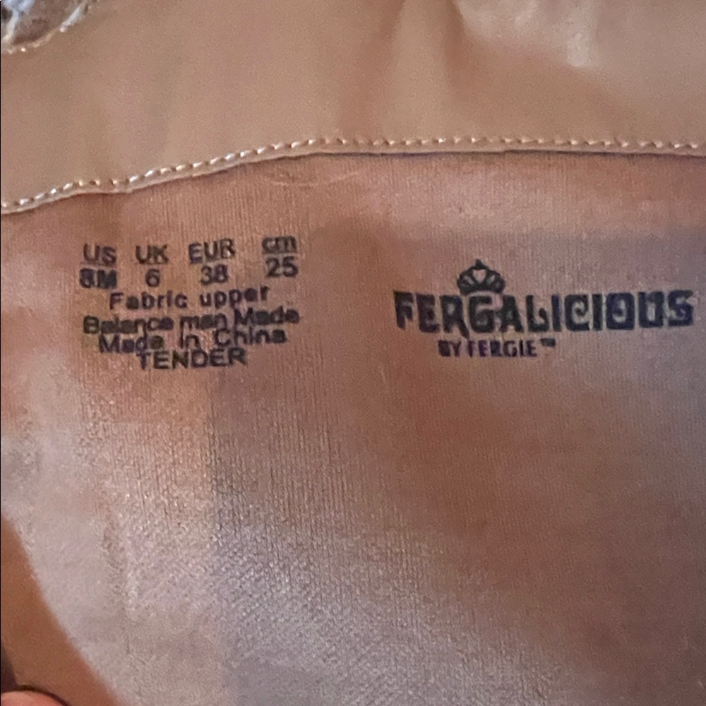 Fergalicious Brown Suede Fringe Mid-Calf Heeled Boots - Picture 2 of 6